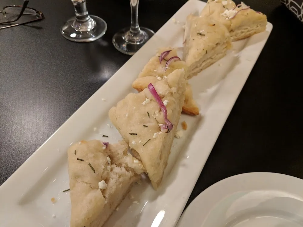 Red Onion Goat Cheese and Rosemary Focaccia